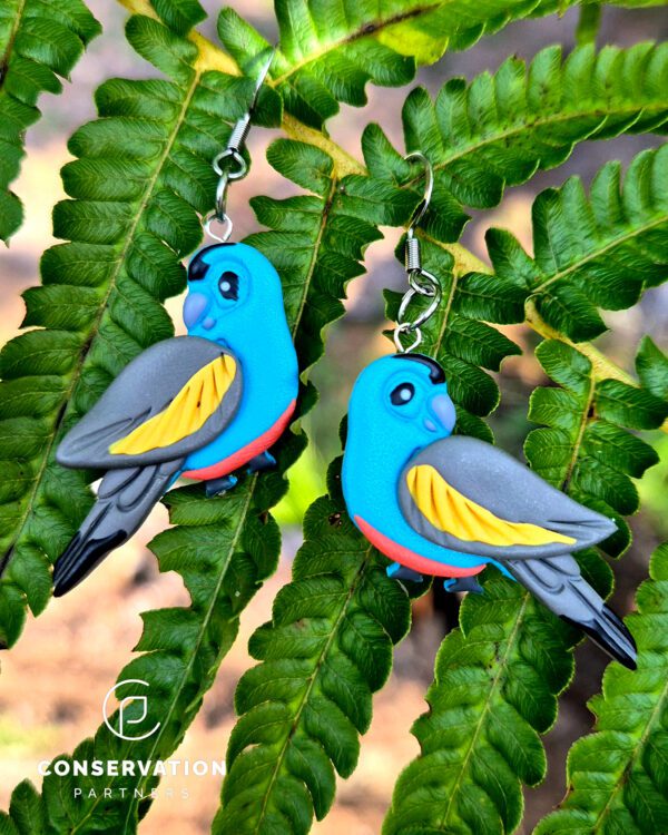 Golden-shouldered Parrot Earrings