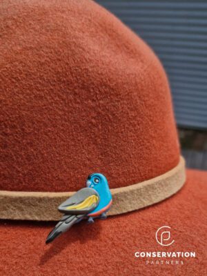 Golden-shouldered Parrot Pin